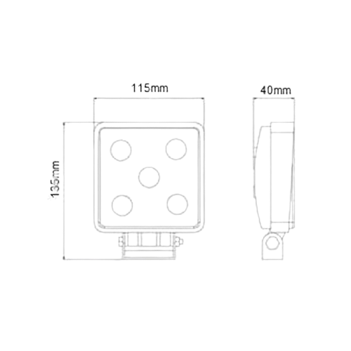 Proiector LED patrat 15W [2]