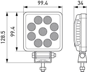 Proiector LED patrat 27W [2]