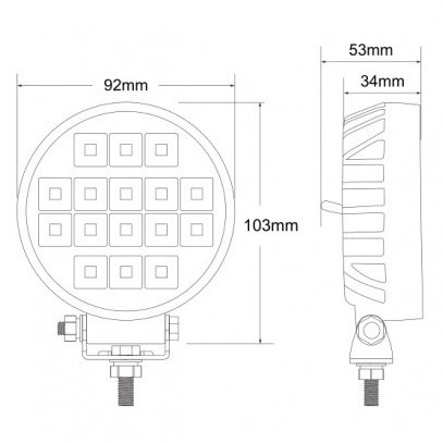 Proiector LED ROTUND 16W [5]