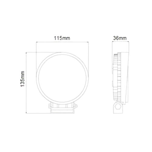 Proiector LED rotund 18W [2]