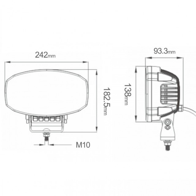 Proiector LED rotund cu pozitie 88W [2]
