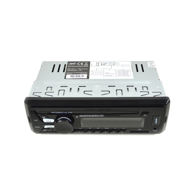 Radio MP3 player auto PNI Clementine 8440, 4x45w, 12V, 1 DIN, cu SD, USB, AUX, RCA [3]