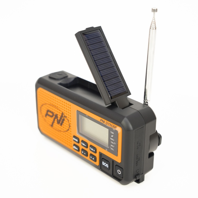 Radio portabil PNI DYN300, cu dinam, incarcare solara [8]