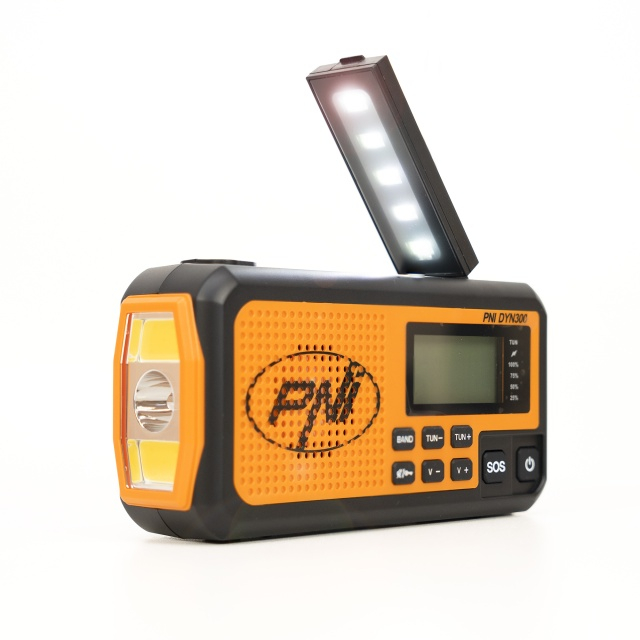 Radio portabil PNI DYN300, cu dinam, incarcare solara [7]