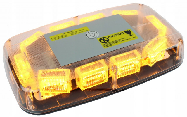 Rampa girofar 20 led-uri, 12-24V, 10 functii, magnetic [1]