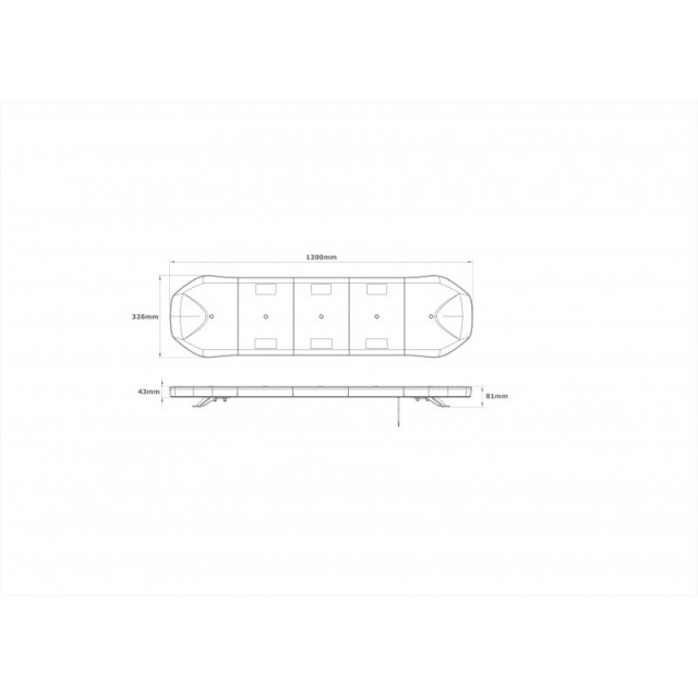 Rampa girofar led 120 cm [2]