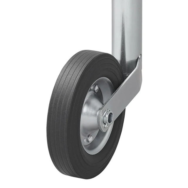Roata de sprijin / manevra, teava de 48mm / anvelopa cauciuc plin 200 x 50 mm [2]