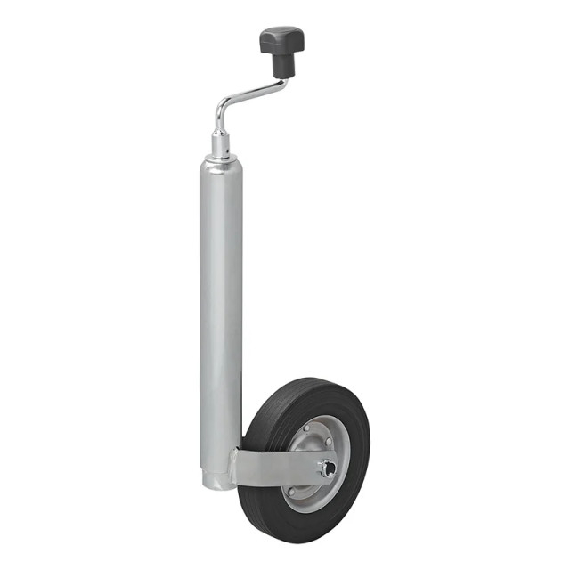 Roata de sprijin / manevra, teava de 48mm / anvelopa cauciuc plin 200 x 50 mm [6]