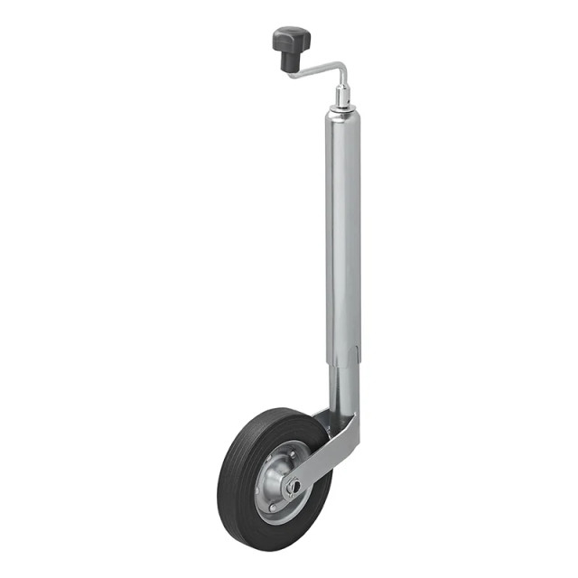 Roata de sprijin / manevra, teava de 48mm / anvelopa cauciuc plin 200 x 50 mm [4]