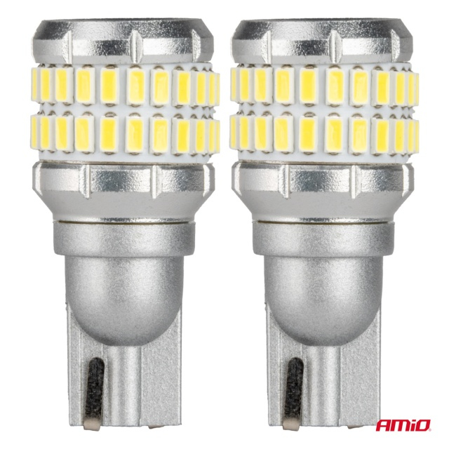 Set 2 becuri auto LED CANBUS alb T15 W16W 48SMD 4SMD 3014 3030 12V 24V [2]
