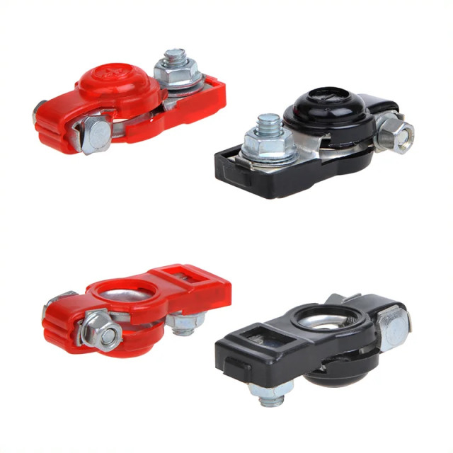 Set 2 borne baterie auto cu protectie [2]