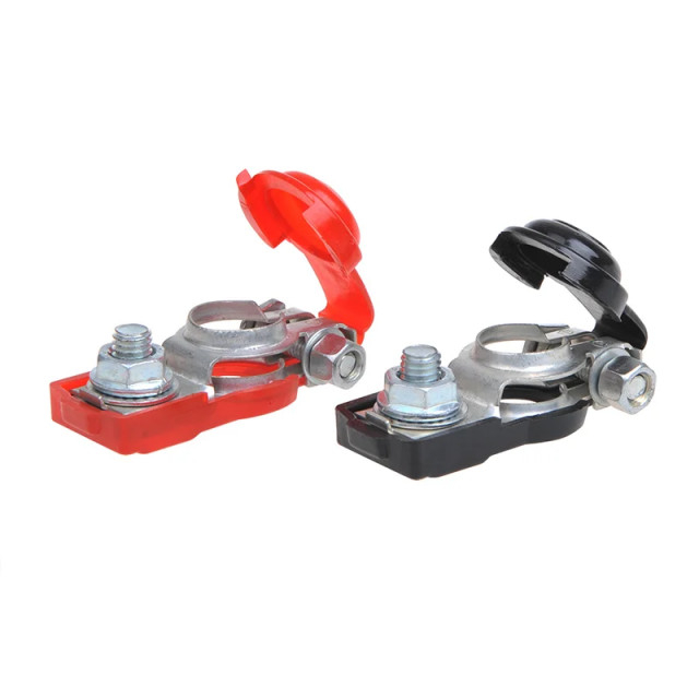 Set 2 borne baterie auto cu protectie [1]