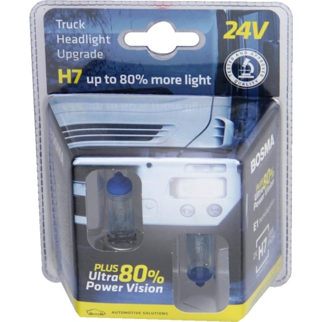 Set 2 buc H7 24V plus 80% Ultra Power Vision  PX26d 70W [1]