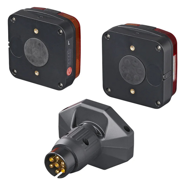 Set 2 lampi LED, pentru remorca, wireless, cu magnet [3]