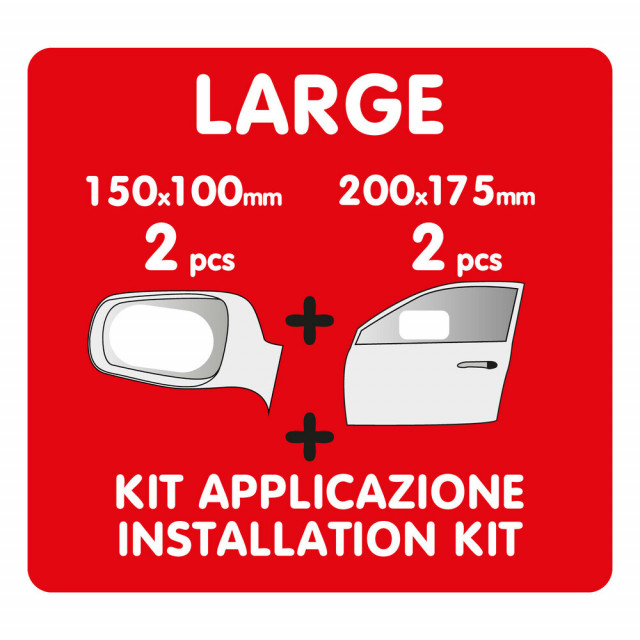 Set 4 folii universale pentru oglinzi sau geamuri auto antiaburire, anti stropire [2]