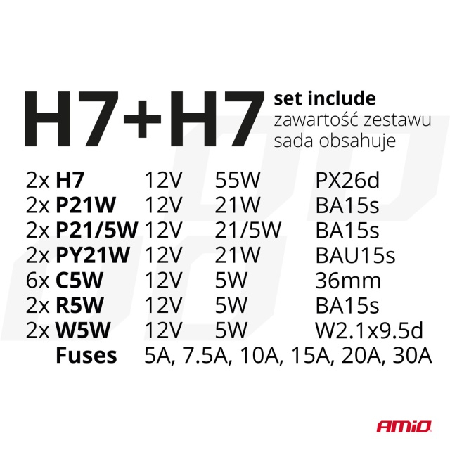 Set becuri H7 si sigurante 30 buc [3]