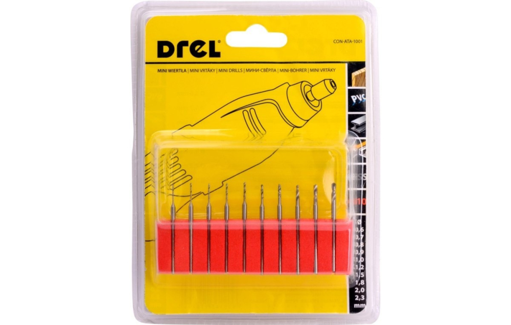 Set burghie Mini Grinder 0,6-2,3 mm, 10 buc [2]