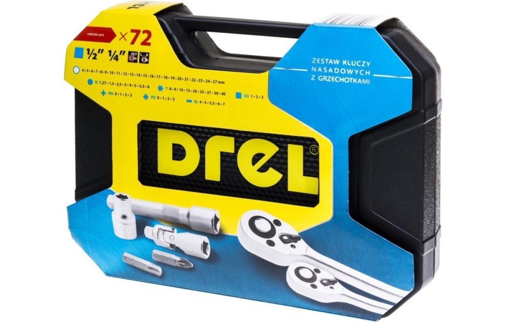 Set chei tubulare  1/4", 1/2", 72 buc. [2]