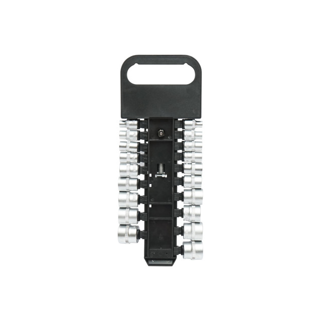 Set clichet reversibil 3/8" cu 19 tubulare metrice Cr-V [2]