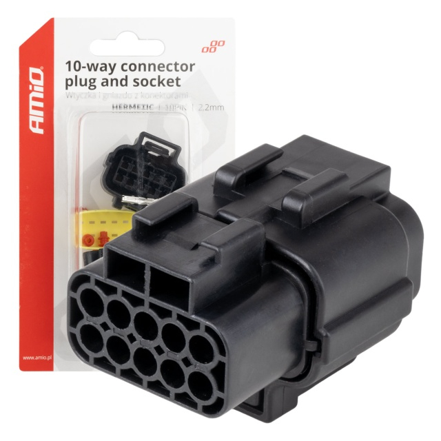 Set conector stecher si priza 10 PIN 2.2mm [3]