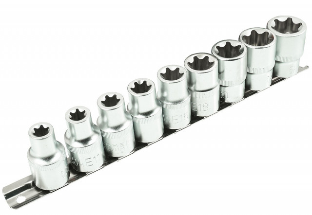 Set de 9 chei tip torx, 1/2"  E10-E24 [1]