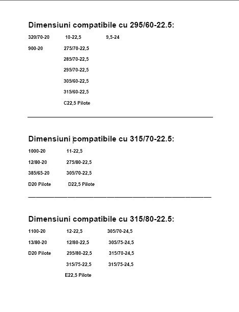 Set lanturi tip scarita  - cu gheare - Camion 315/80-22.5 [2]