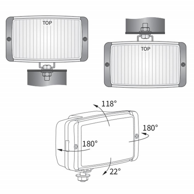 Set proiectoare faza lunga 138x78, cu aparatori, sticla galbena [6]
