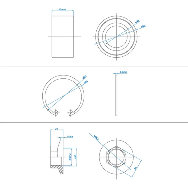 Set Rulment compact 42/80x42mm compatibil AL-KO [6]