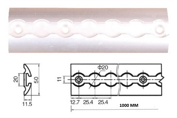 Sina ancorare din aluminiu 100 cm [2]