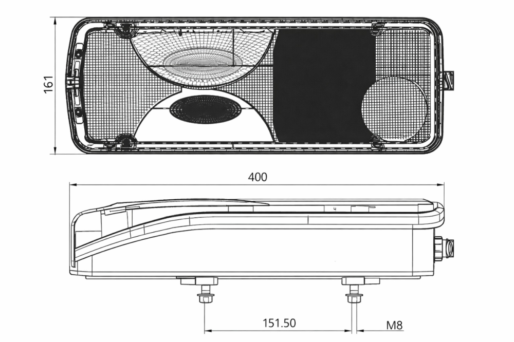 Sticla Dispersor Lampa Stop stanga [2]