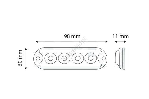 Stroboscop 4 led-uri ,12-24V [2]