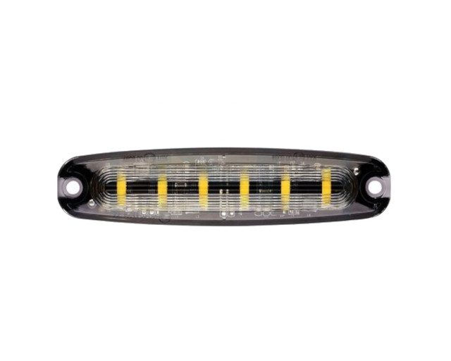 Stroboscop 6 led-uri ,12 - 24V , slim , lumina albastra [1]