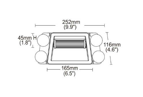 Stroboscop cu ventuze, 18 led-uri 12/24V [4]