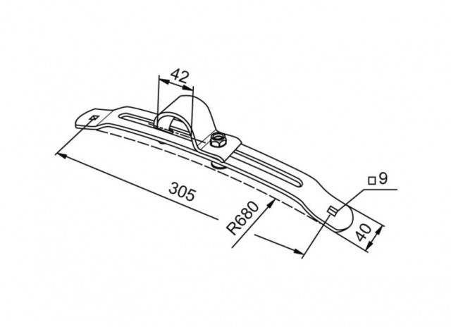 Suport fixare aparatori noroi FI-42mm [2]