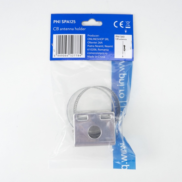 Suport metalic PNI SPA125, cu brida metalica, pentru montaj antena pe bara transversala [6]