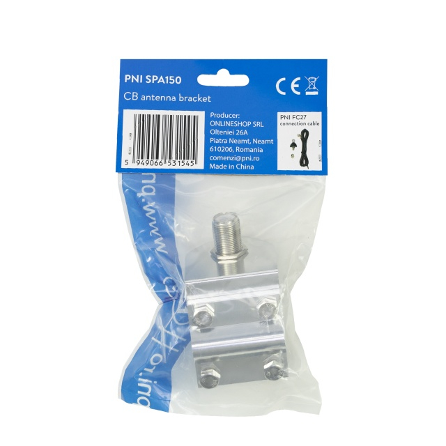 Suport PNI SPA150 pentru montaj antena pe oglinda sau bara metalica [4]