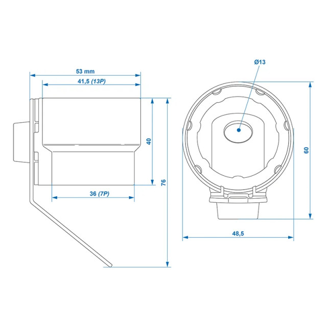 Suport priza remorca plastic [7]