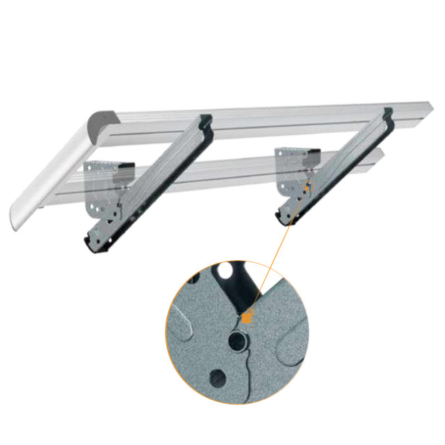 Suport rabatabil parabiciclisti Magnelis® 572mm [5]