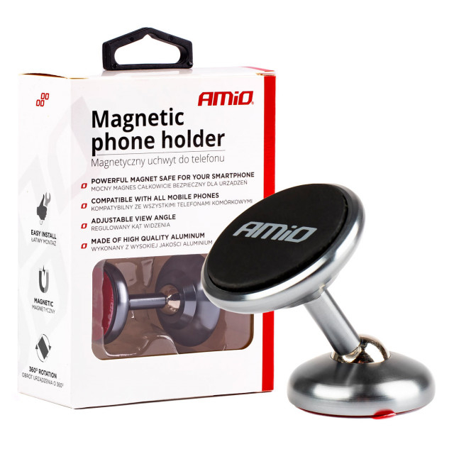Suport telefon, fixare cu adeziv pe bord, magnetic [4]