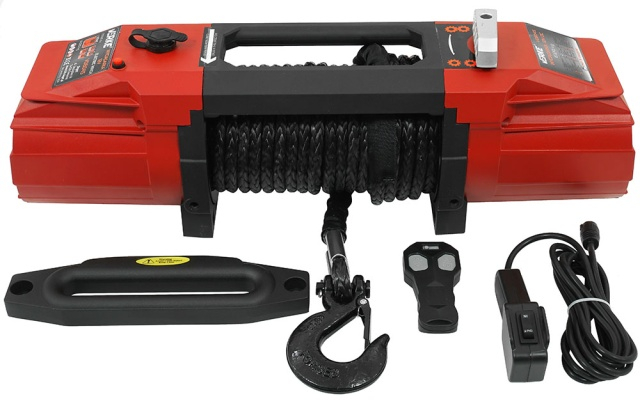 Troliu 12V 13500LBS cablu sintetic [1]