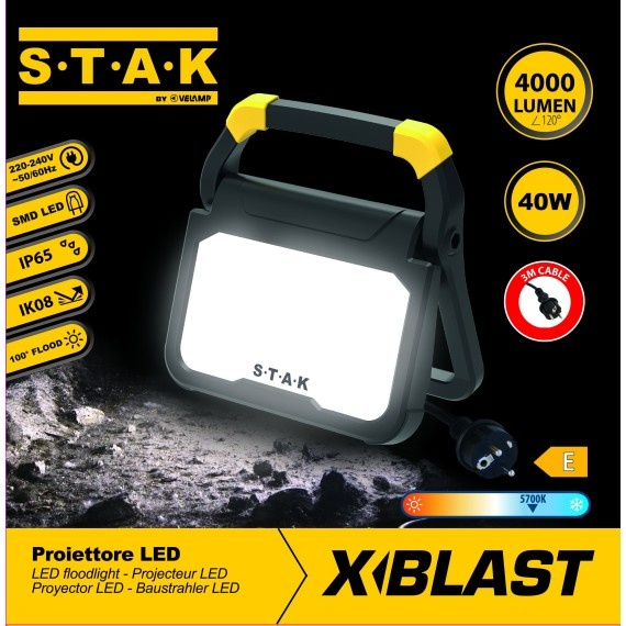 X-BLAST 40W: Proiector LED pentru iluminat de zona, 4000 lumeni, cablu 3 metri [7]