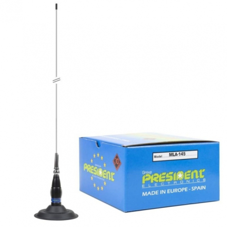 Statii Radio -Antene-Accesorii-Multimedia - Antena radio CB PRESIDENT MLA 145 Magnetica
