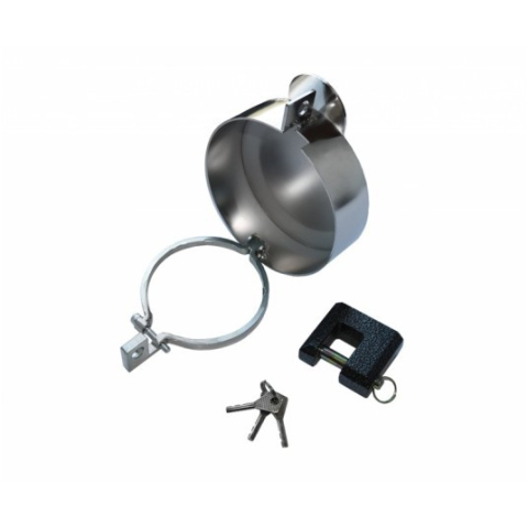 Antifurt rezervor combustibil Ø80mm full INOX + lacat [3]
