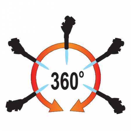Arzator gaz, aprindere Piezzo, 1000ºC [2]