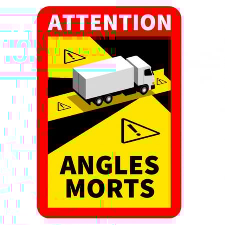 Placute/Autocolante ADR - Autocolant "Angles morts"