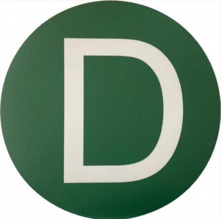 ADR - autocolant litera D