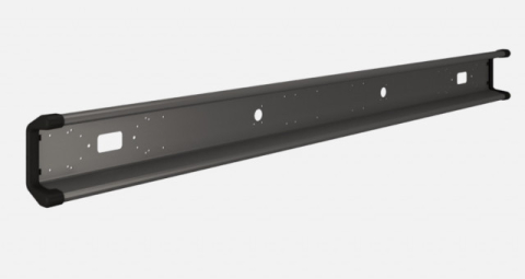 Bare/Profile/Scanduri/Parabiciclisti - Bara metal cu capete de plastic 2400mm