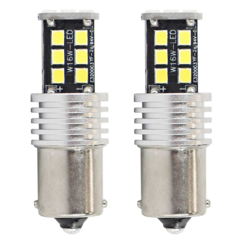 Bec auto LED Canbus BA15D P21W, 12-24V, 4.2W , 15 SMD,  set 2 buc [1]