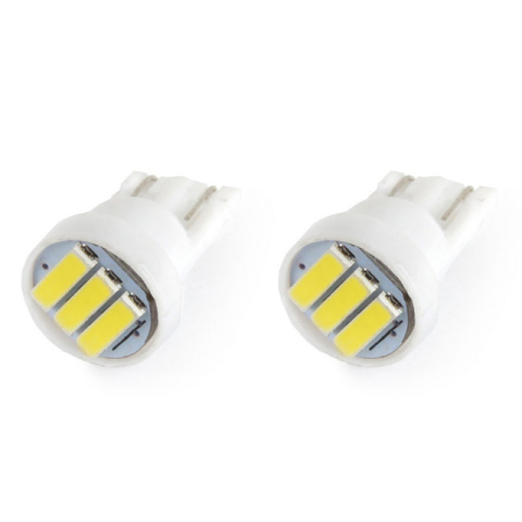 Bec de pozitie tip LED , T10 W2.1x9.5 W5W, 12V , 3 SMD 7020, culoare alb ,  set 2 buc [2]