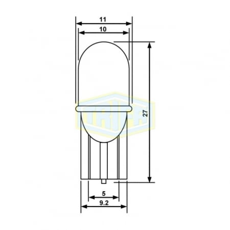 Bec LED alb bord 24V W2,1x9,5d W5W socl.s [1]